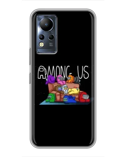 Чехол для Infinix Note 11 с картинкой «Логотип Among Us»