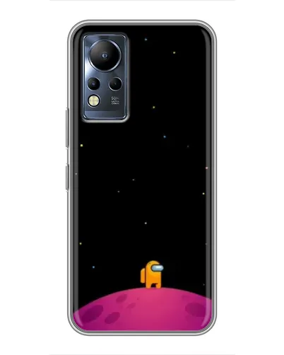 Чехол для Infinix Note 11 с картинкой «Одинокий герой на планете»