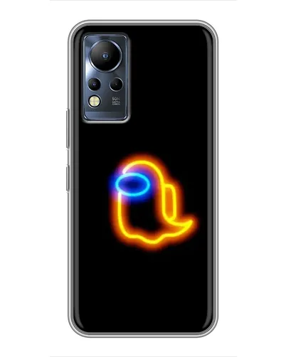 Чехол для Infinix Note 11 с картинкой «Among Us неоновое сияние»