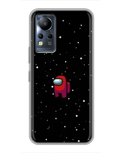 Чехол для Infinix Note 11 с картинкой «Красный Among Us»
