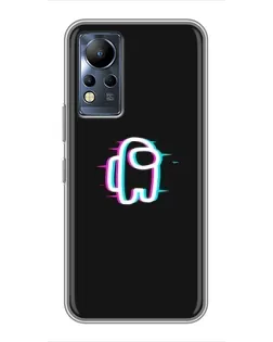 Чехол для Infinix Note 11 с картинкой «Among Us неон»