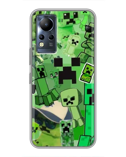 Чохол для Infinix Note 11 з картинкою «Кріпери Minecraft»