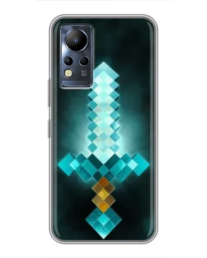 Чохол для Infinix Note 11 з картинкою «Алмазний меч неон»
