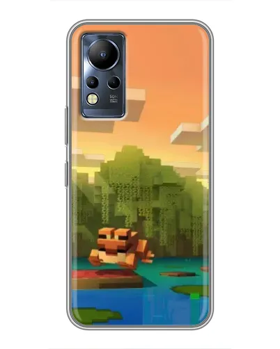 Чохол для Infinix Note 11 з картинкою «Майнкрафт захід сонця»