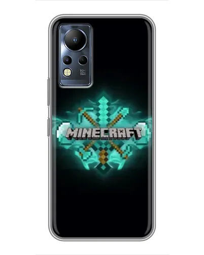 Чохол для Infinix Note 11 з картинкою «Minecraft Diamond лого»