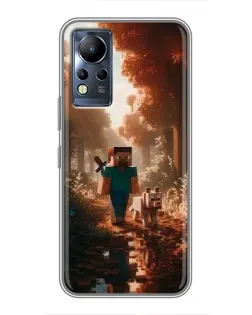 Чохол для Infinix Note 11 з картинкою «Стів у лісі» Чохол для Infinix Note 11 з картинкою «Стів у лісі»