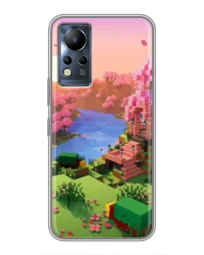 Чохол для Infinix Note 11 з картинкою «Рожеве дерево Minecraft»