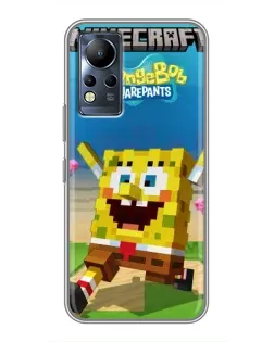 Чохол для Infinix Note 11 з картинкою «Губка Боб Minecraft» Чохол для Infinix Note 11 з картинкою «Губка Боб Minecraft»