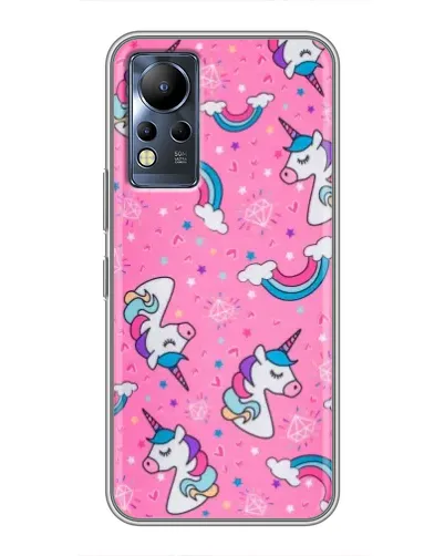 Чехол для Infinix Note 11 с картинкой «Unicorn паттерн розовый» Чехол для Infinix Note 11 с картинкой «Unicorn паттерн розовый»