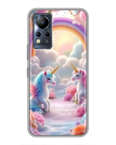 Чехол для Infinix Note 11 с картинкой «Радуга и единороги» Чехол для Infinix Note 11 с картинкой «Радуга и единороги»
