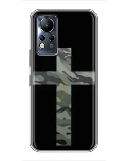 Чехол для Infinix Note 11 с картинкой «Милитари Крест»