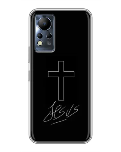 Чехол для Infinix Note 11 с картинкой «Графический крест Jesus» Чехол для Infinix Note 11 с картинкой «Графический крест Jesus»