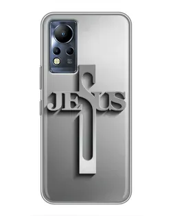 Чехол для Infinix Note 11 с картинкой «Металлический крест Jesus» Чехол для Infinix Note 11 с картинкой «Металлический крест Jesus»