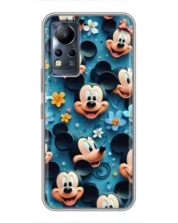 Чохол для Infinix Note 11 з картинкою «Паттерн Міккі та Мінні»