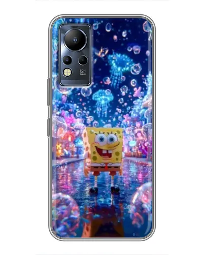 Чехол для Infinix Note 11 с картинкой «Неоновый океан»