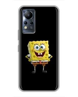 Чехол для Infinix Note 11 с картинкой «Классический Губка Боб»
