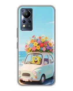 Чехол для Infinix Note 11 с картинкой «Автомобильное путешествие»