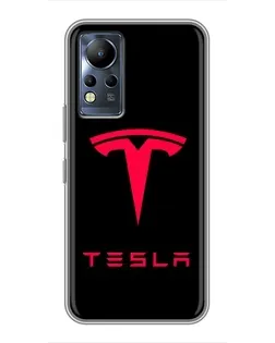 Чехол для Infinix Note 11 с картинкой «Tesla Red Logo» Чехол для Infinix Note 11 с картинкой «Tesla Red Logo»