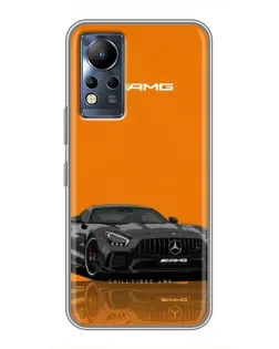 Чехол для Infinix Note 11 с картинкой «Оранжевый Mercedes AMG»