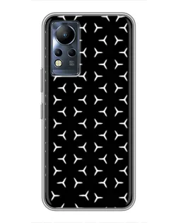 Чехол для Infinix Note 11 с картинкой «Mercedes паттерн звезд»