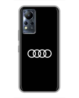Чехол для Infinix Note 11 с картинкой «Audi White Logo»