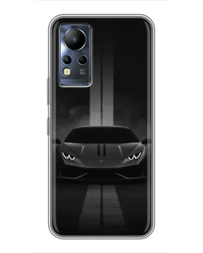 Чехол для Infinix Note 11 с картинкой «Lamborghini симметрия дорог»