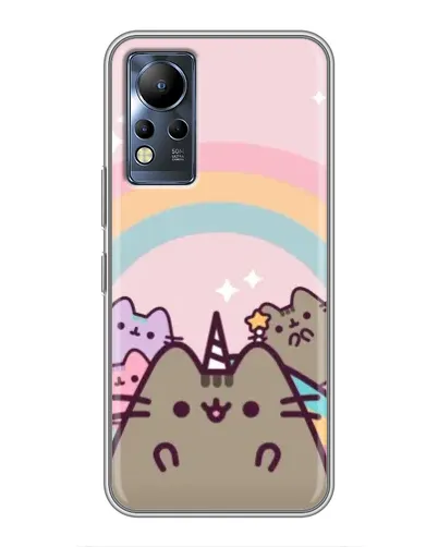 Чехол для Infinix Note 11 с картинкой «Единорог Pusheen»