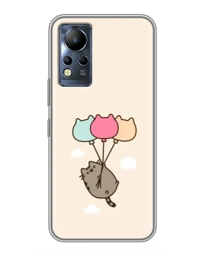Чехол для Infinix Note 11 с картинкой «Пушин на шариках»