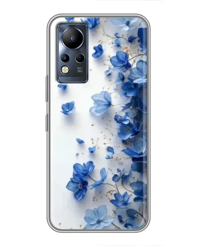 Чехол для Infinix Note 11 с картинкой «Голубой цветочный каскад» Чехол для Infinix Note 11 с картинкой «Голубой цветочный каскад»