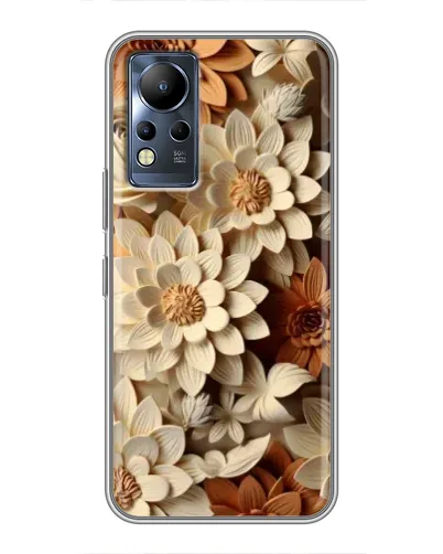 Чехол для Infinix Note 11 с картинкой «Бежевый флористический декор» Чехол для Infinix Note 11 с картинкой «Бежевый флористический декор»