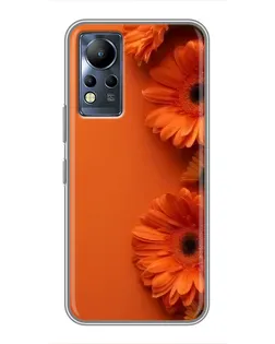 Чохол для Infinix Note 11 з картинкою «Помаранчеві гербери»