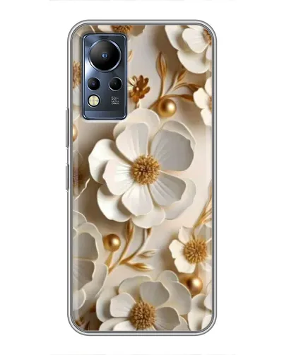 Чехол для Infinix Note 11 с картинкой «Белие бумажние цвети» Чехол для Infinix Note 11 с картинкой «Белие бумажние цвети»