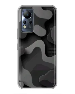 Чехол для Infinix Note 11 с картинкой «Темный абстрактный камуфляж» Чехол для Infinix Note 11 с картинкой «Темный абстрактный камуфляж»