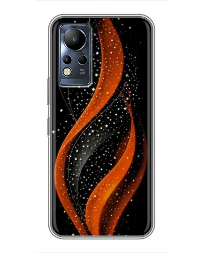 Чехол для Infinix Note 11 с картинкой «Огненная звездная волна»