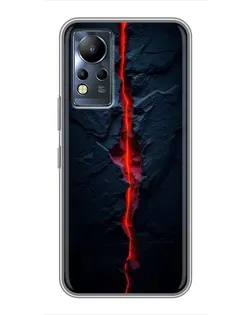 Чехол для Infinix Note 11 с картинкой «Kрасная лавовая трещина» Чехол для Infinix Note 11 с картинкой «Kрасная лавовая трещина»