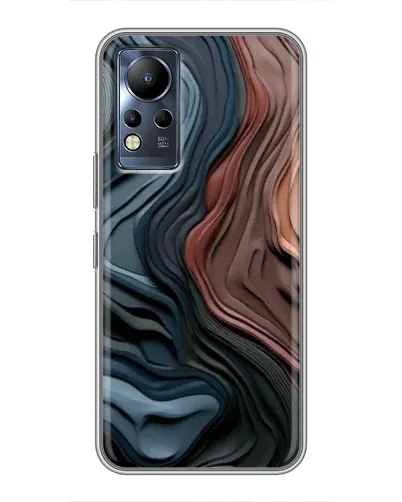 Чехол для Infinix Note 11 с картинкой «Цветные волны каньона»