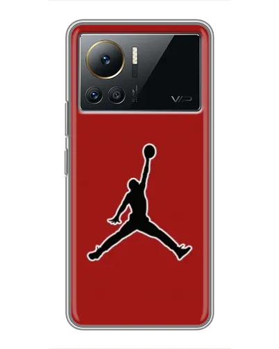 Чехол для Infinix Note 12 2023 с картинкой «Jordan Red Back»
