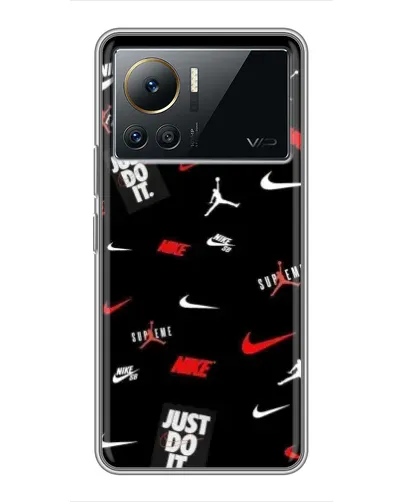 Чехол для Infinix Note 12 2023 с картинкой «Nike Mix Pattern»