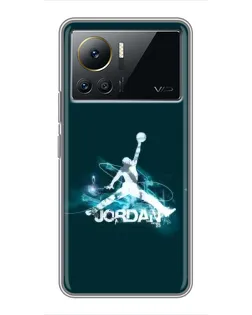 Чехол для Infinix Note 12 2023 с картинкой «Jordan Blue Fire» Чехол для Infinix Note 12 2023 с картинкой «Jordan Blue Fire»