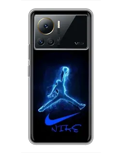 Чехол для Infinix Note 12 2023 с картинкой «Jordan Neon Blue» Чехол для Infinix Note 12 2023 с картинкой «Jordan Neon Blue»