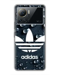 Чехол для Infinix Note 12 2023 с картинкой «Adidas Trefoil Blue»