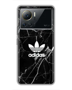 Чехол для Infinix Note 12 2023 с картинкой «Белый мрамор Adidas»