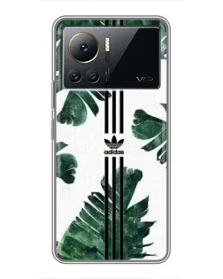 Чехол для Infinix Note 12 2023 с картинкой «Пальмовые листья адидас»
