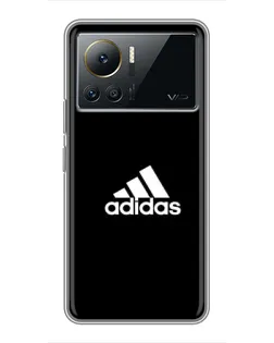 Чехол для Infinix Note 12 2023 с картинкой «Черная классика Adidas»