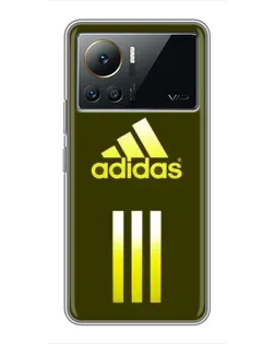 Чехол для Infinix Note 12 2023 с картинкой «Оливковый градиент Adidas»