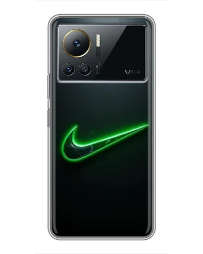 Чехол для Infinix Note 12 2023 с картинкой «Неоновый контур Nike» Чехол для Infinix Note 12 2023 с картинкой «Неоновый контур Nike»
