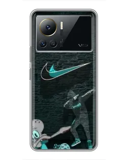 Чехол для Infinix Note 12 2023 с картинкой «Спортивный арт Nike»