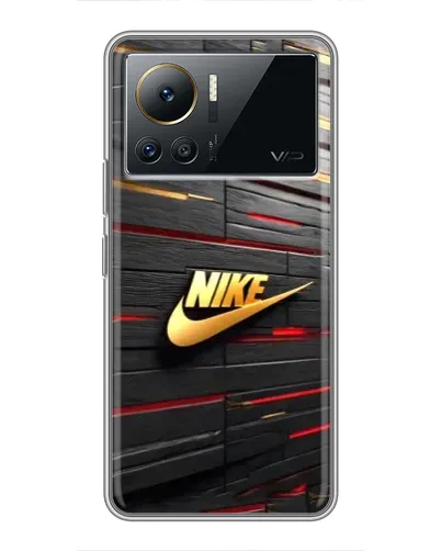 Чехол для Infinix Note 12 2023 с картинкой «Золотой Nike на металле» Чехол для Infinix Note 12 2023 с картинкой «Золотой Nike на металле»