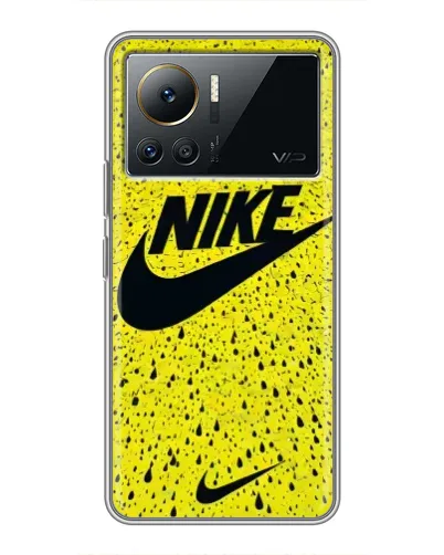 Чехол для Infinix Note 12 2023 с картинкой «Желтый текстурный Nike» Чехол для Infinix Note 12 2023 с картинкой «Желтый текстурный Nike»