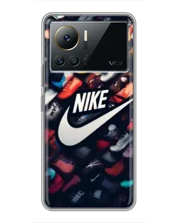 Чехол для Infinix Note 12 2023 с картинкой «Коллекция кроссовок Nike»